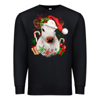 Black christmas heifer Premium Sweatshirt - JahusDesignShop