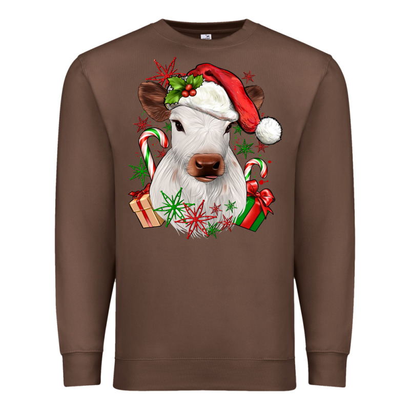 Christmas Heifer Premium Sweatshirt by JahusDesignShop | Teevron