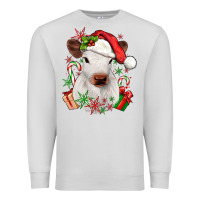 Dove Grey christmas heifer Premium Sweatshirt - JahusDesignShop