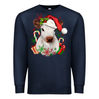 Navy christmas heifer Premium Sweatshirt - JahusDesignShop