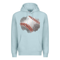 Blue Mist leopard baseball patch Premium Hoodie - Jasminsmagicworld