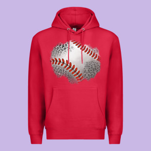 Leopard Baseball Patch Premium Hoodie Designed By Jasminsmagicworld