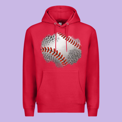 Leopard Baseball Patch Premium Hoodie Designed By Jasminsmagicworld