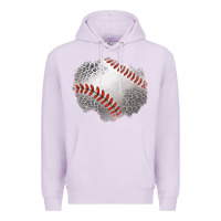 Lilac leopard baseball patch Premium Hoodie - Jasminsmagicworld