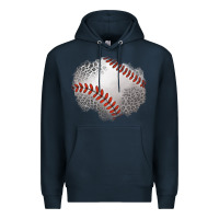 Navy leopard baseball patch Premium Hoodie - Jasminsmagicworld