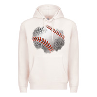 Pale Pink leopard baseball patch Premium Hoodie - Jasminsmagicworld