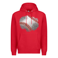 Red leopard baseball patch Premium Hoodie - Jasminsmagicworld