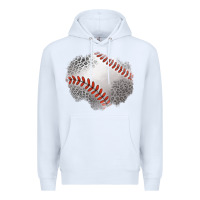 White leopard baseball patch Premium Hoodie - Jasminsmagicworld