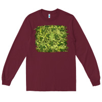 Burgundy st patricks day shamrock leopard background Long Sleeve Tee - RanaPortraitStore