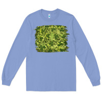 Colony Blue st patricks day shamrock leopard background Long Sleeve Tee - RanaPortraitStore