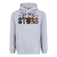 Heather Grey oh my stars Heavyweight Hoodie - CowhideDigitalArt