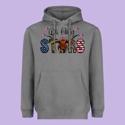 Oh My Stars Heavyweight Hoodie Designed By Cowhidedigitalart
