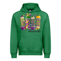 Emerald mardi gras teacher life Urban Hoodie - MaliasSmallBusiness