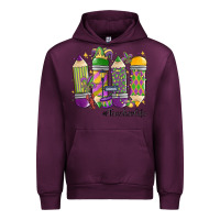 Mauve Wine mardi gras teacher life Urban Hoodie - MaliasSmallBusiness