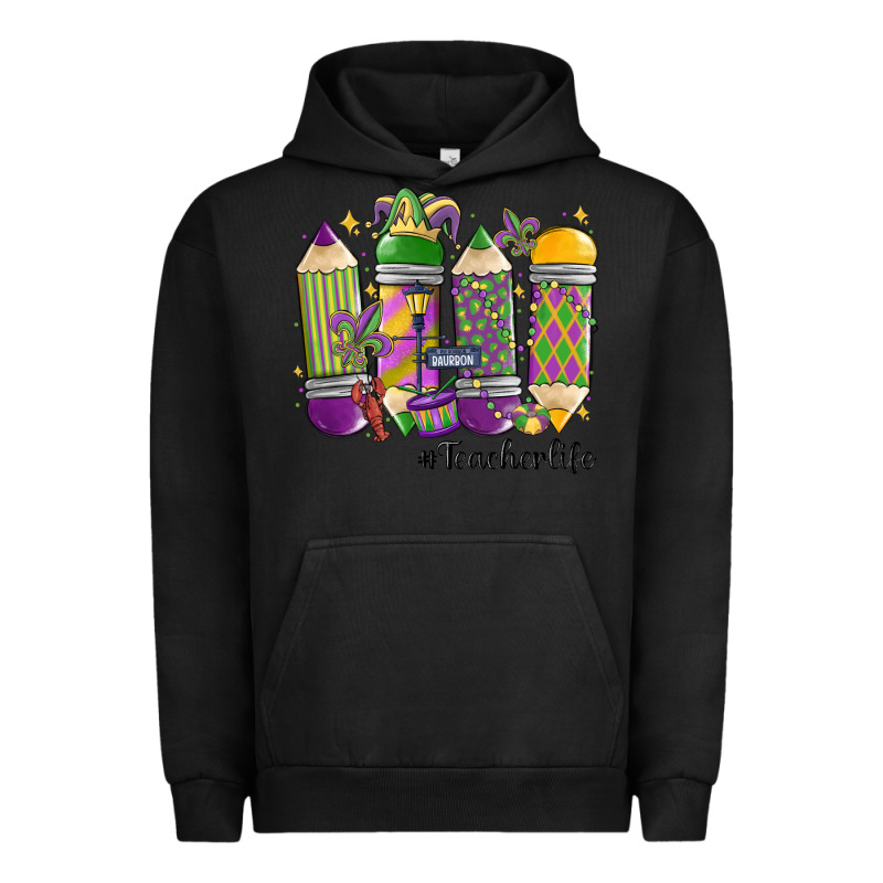 Mardi Gras Teacher Life Urban Hoodie by MaliasSmallBusiness | Teevron