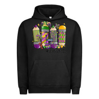 Pigment Black mardi gras teacher life Urban Hoodie - MaliasSmallBusiness