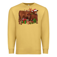 Antique Gold Christmas Gelbvieh Premium Sweatshirt - JahusDesignShop