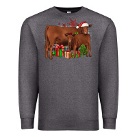 Charcoal Heather Christmas Gelbvieh Premium Sweatshirt - JahusDesignShop