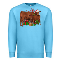 Ocean Blue Christmas Gelbvieh Premium Sweatshirt - JahusDesignShop