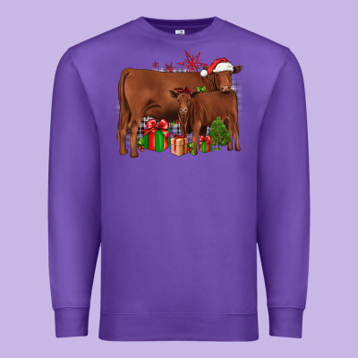 Christmas Gelbvieh Premium Sweatshirt Designed By Jahusdesignshop