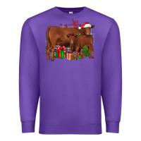 Purple Christmas Gelbvieh Premium Sweatshirt - JahusDesignShop