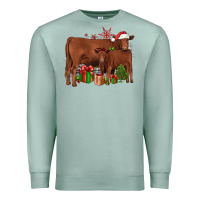Seafoam Christmas Gelbvieh Premium Sweatshirt - JahusDesignShop