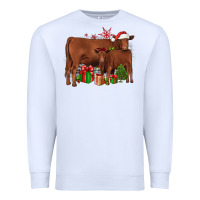 White Christmas Gelbvieh Premium Sweatshirt - JahusDesignShop