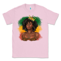 Bubblegum Pink black queen with juneteenth flag Classic Tee - texasbilliewilder