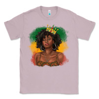 Lilac black queen with juneteenth flag Classic Tee - texasbilliewilder
