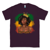 Plum black queen with juneteenth flag Classic Tee - texasbilliewilder