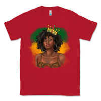 Red black queen with juneteenth flag Classic Tee - texasbilliewilder