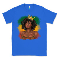 True Royal black queen with juneteenth flag Classic Tee - texasbilliewilder