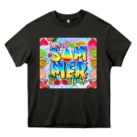 Asphalt summer time Heavy Core Tee - CowhideDigitalArt