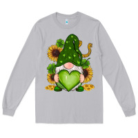 Moon Dust st patricks day shamrock sunflowers gnomes Long Sleeve Tee - RanaPortraitStore