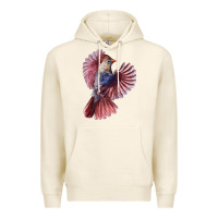 Tofu Flying Northern Cardinal Bird Premium Hoodie - LillyAllenDesigns