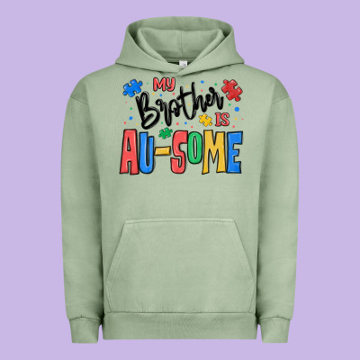 My Brother Is Ausome Autism Urban Hoodie Designed By Maliassmallbusiness