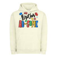 Pigment Pistachio my brother is ausome autism Urban Hoodie - MaliasSmallBusiness