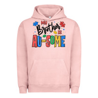 Pigment Salmon my brother is ausome autism Urban Hoodie - MaliasSmallBusiness