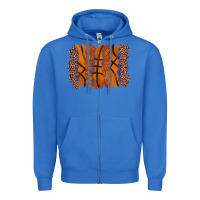 True Royal basketball brushstroke Zipper Hoodie - Zillion Design Studio