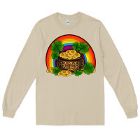 Mushroom st patricks shamrock gold leopard rainbow Long Sleeve Tee - RanaPortraitStore