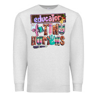 Oatmeal Heather educator of tiny humans Premium Sweatshirt - AdoDesignShop