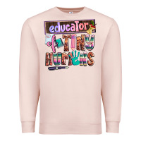 Pale Pink educator of tiny humans Premium Sweatshirt - AdoDesignShop