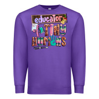 Purple educator of tiny humans Premium Sweatshirt - AdoDesignShop