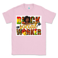 Bubblegum Pink black social worker Classic Tee - texasbilliewilder