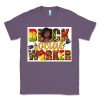 Lavender black social worker Classic Tee - texasbilliewilder