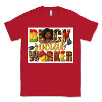 Red black social worker Classic Tee - texasbilliewilder