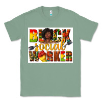 Sage black social worker Classic Tee - texasbilliewilder