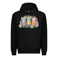 Black Easter Day gnomes Premium Hoodie - NancyCooperArtShop