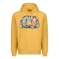 Mustard Easter Day gnomes Premium Hoodie - NancyCooperArtShop