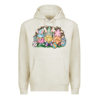 Oatmeal Heather Easter Day gnomes Premium Hoodie - NancyCooperArtShop